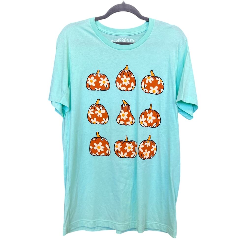 Oliver & Otis Mint Pumpkin Graphic Tee Large